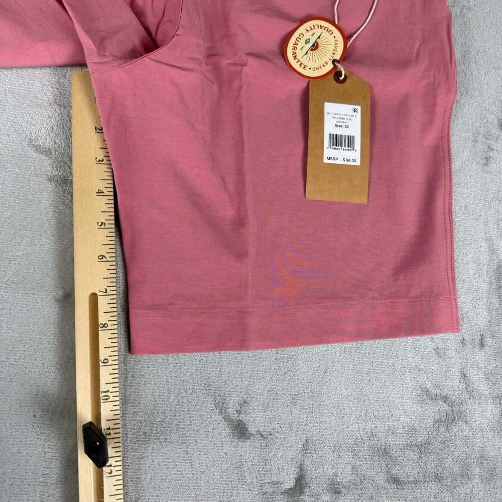 Faherty All-Day Shorts Mens 32 Faded Flag Pink 9